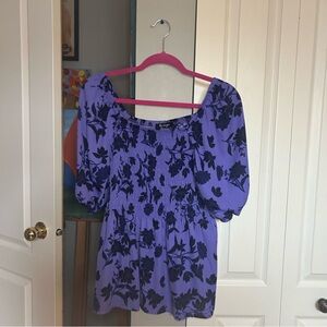 Floral Purple Blouse